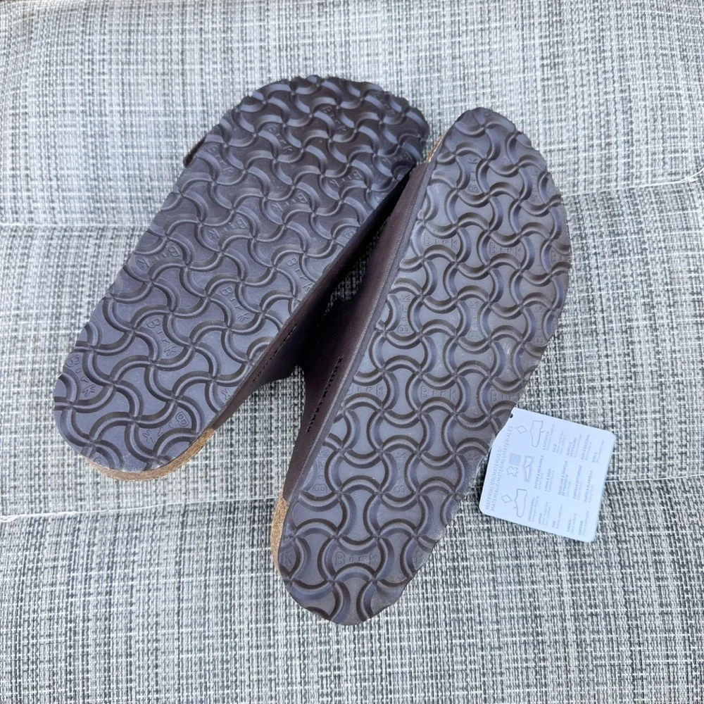 Birkenstock Birko-Flor Dark Brown Sandals
